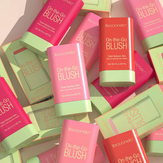 3-in-1 Blush Stick for Cheeks, Lips & Eyes | Imported Korean Cosmetic | Long-Lasting Waterproof Matte Cream Blusher | Lightweight & Blendable Makeup for Women & Girls