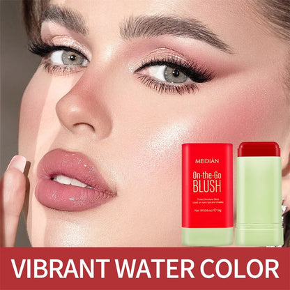 3-in-1 Blush Stick for Cheeks, Lips & Eyes | Imported Korean Cosmetic | Long-Lasting Waterproof Matte Cream Blusher | Lightweight & Blendable Makeup for Women & Girls