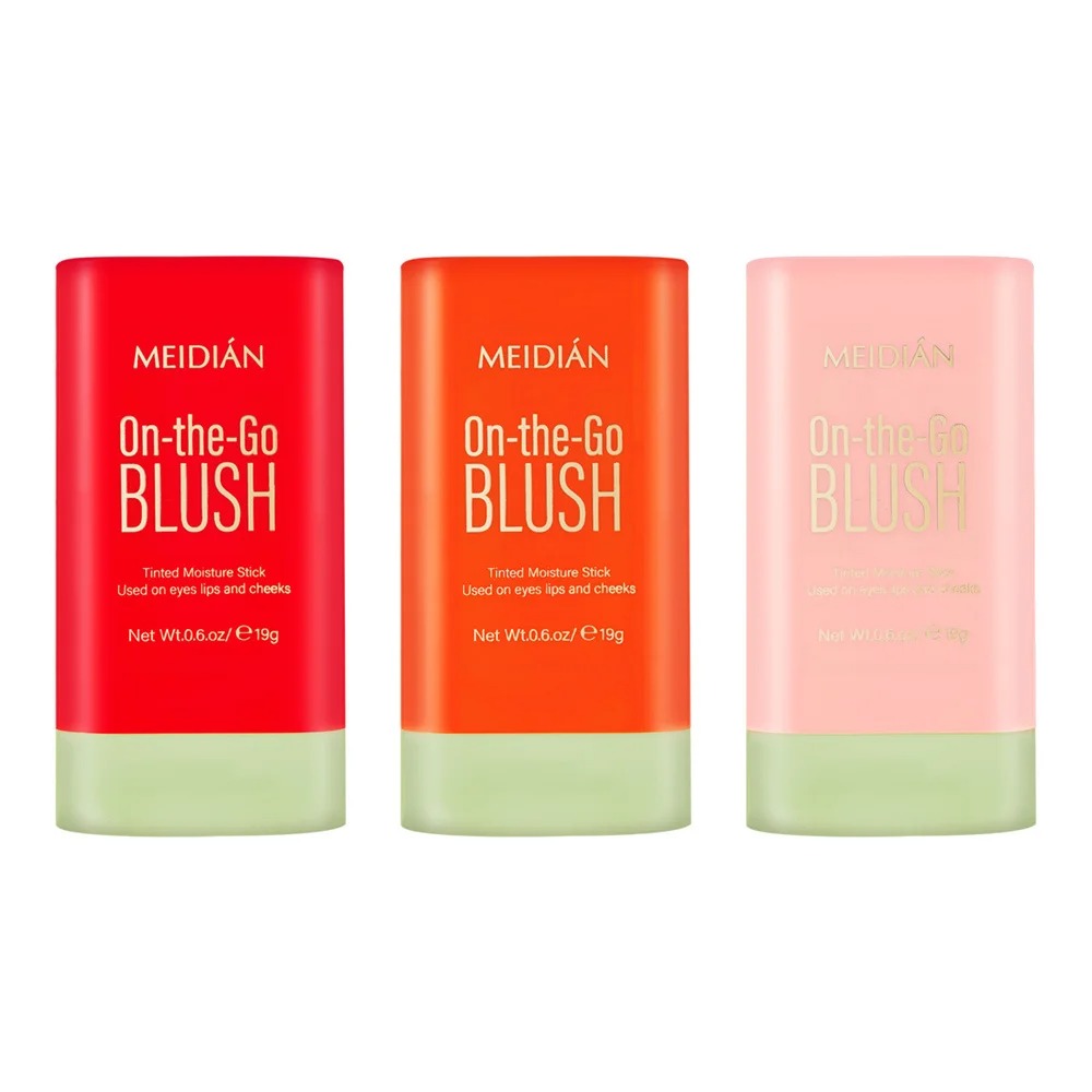 3-in-1 Blush Stick for Cheeks, Lips & Eyes | Imported Korean Cosmetic | Long-Lasting Waterproof Matte Cream Blusher | Lightweight & Blendable Makeup for Women & Girls