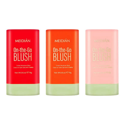 3-in-1 Blush Stick for Cheeks, Lips & Eyes | Imported Korean Cosmetic | Long-Lasting Waterproof Matte Cream Blusher | Lightweight & Blendable Makeup for Women & Girls