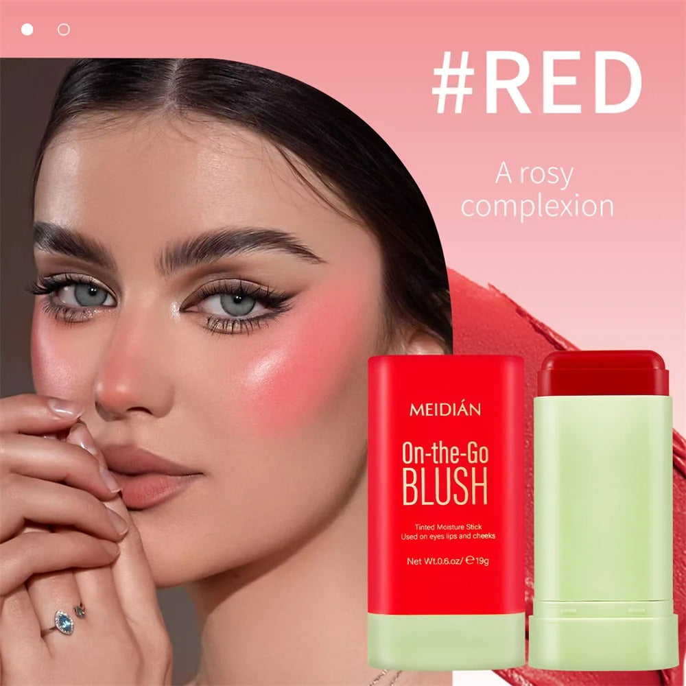 3-in-1 Blush Stick for Cheeks, Lips & Eyes | Imported Korean Cosmetic | Long-Lasting Waterproof Matte Cream Blusher | Lightweight & Blendable Makeup for Women & Girls