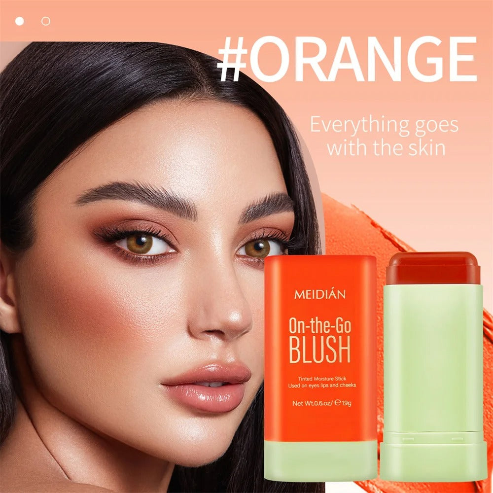 3-in-1 Blush Stick for Cheeks, Lips & Eyes | Imported Korean Cosmetic | Long-Lasting Waterproof Matte Cream Blusher | Lightweight & Blendable Makeup for Women & Girls