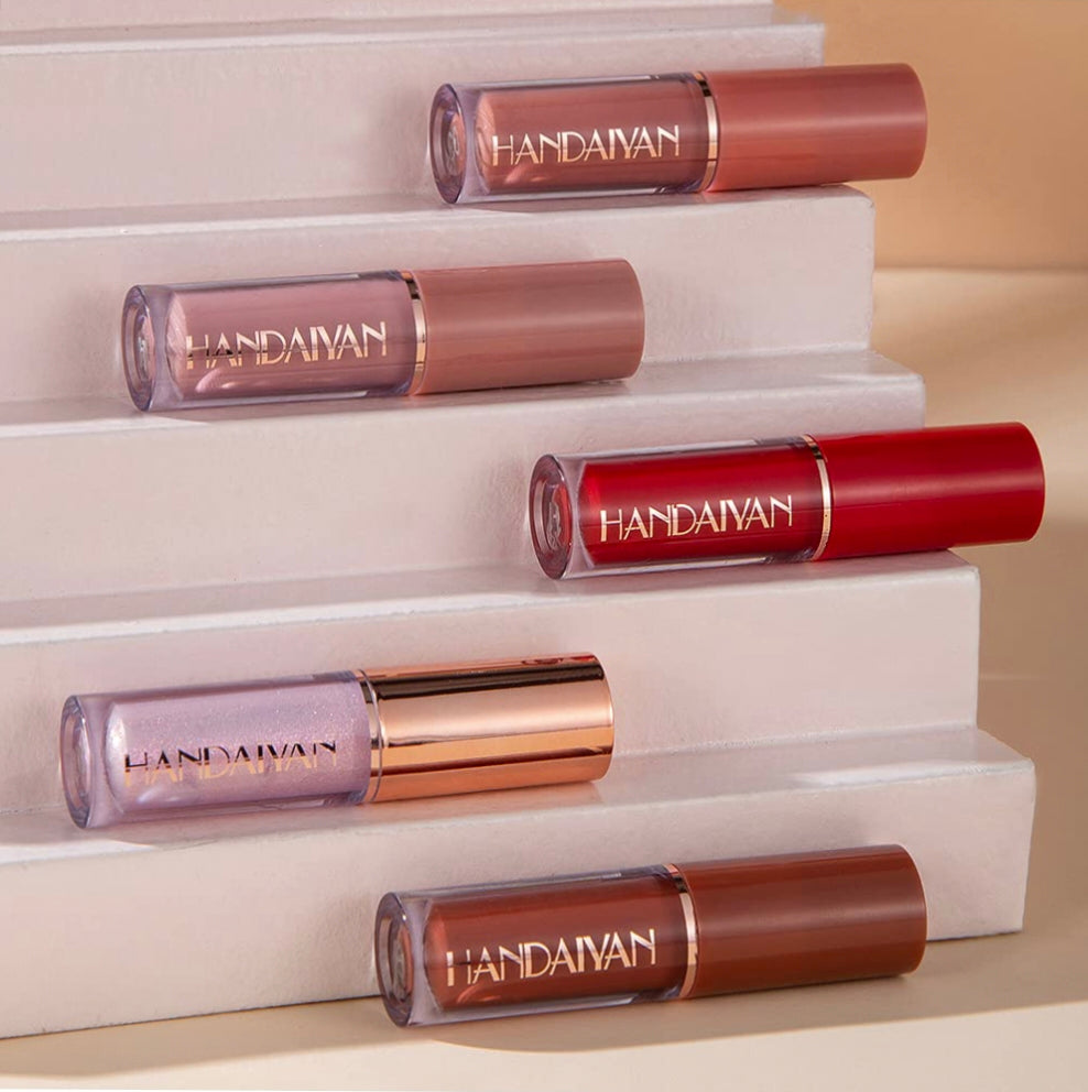 12-Piece Velvet Matte Liquid Lipstick Set with waterproof, long-lasting, non-sticky formula in stunning nude shades. Quick-drying with up to 24-hour stay, ideal for daily use or as a makeup gift for women. (2.5ML X 12)